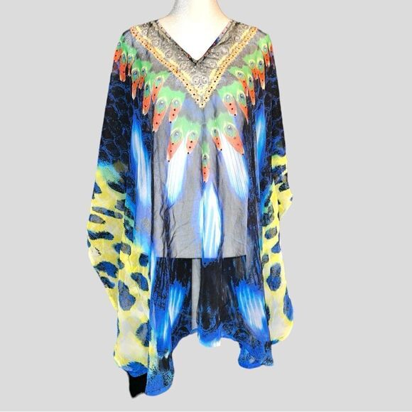 La Moda kaftan peacock style! New - Picture 4 of 12